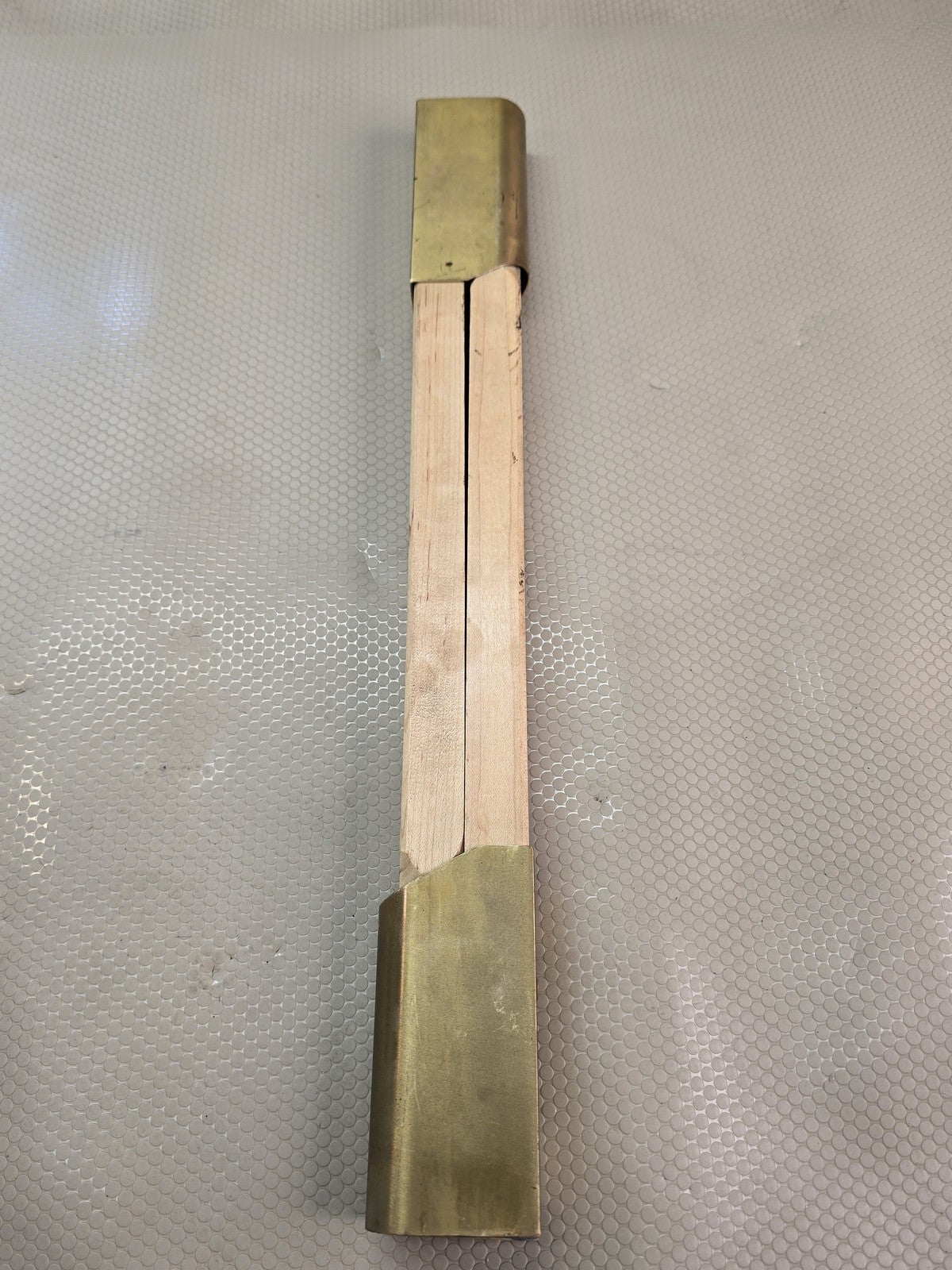 Robinson Pair of Tank Gauging Thermometers Wood Brass Cup 10-110F Oil Centrifuge