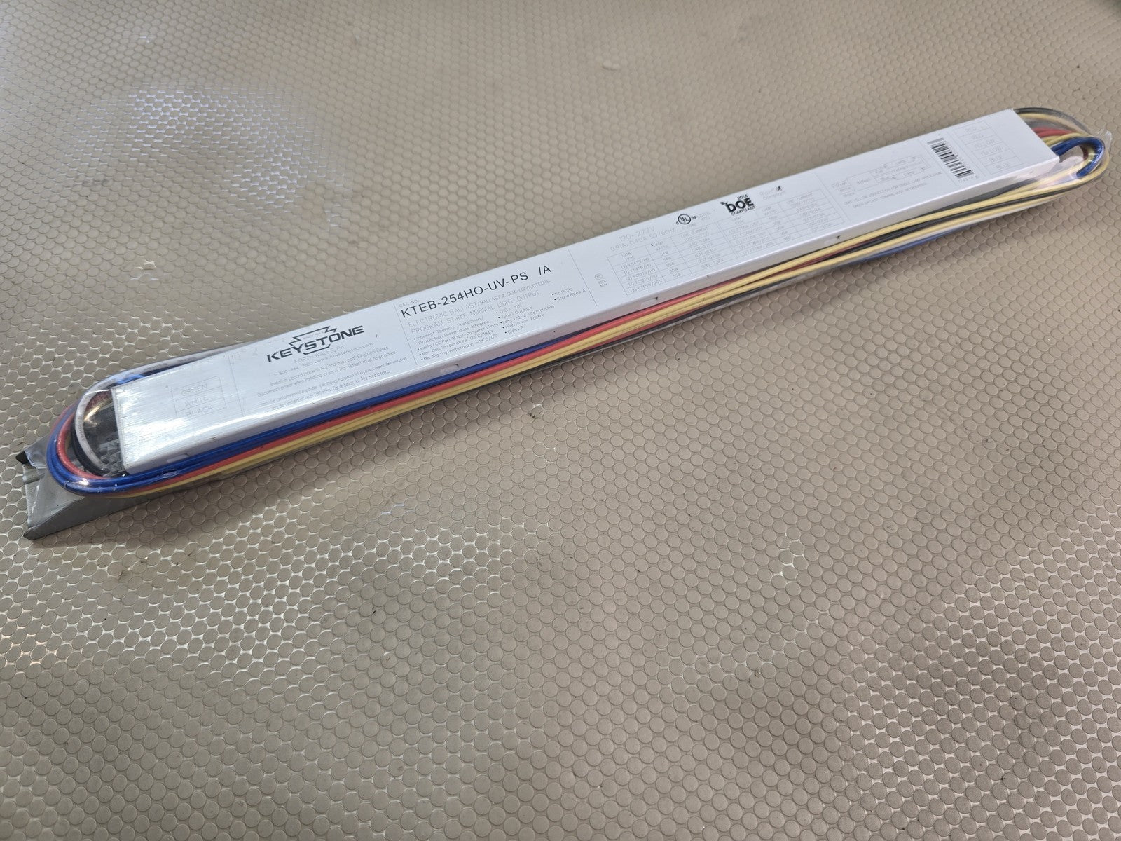 Keystone KTEB-254HO-UV-PS 2-Lamp F54T5/HO Electronic Fluorescent Ballast 120-277