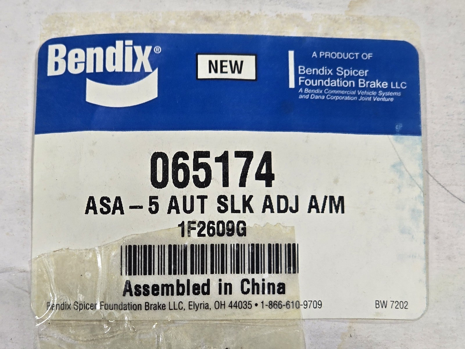 Bendix 065174 ASA-5 Automatic Slack Adjuster 1.5" 28 Spline 5.5" Genuine NEW