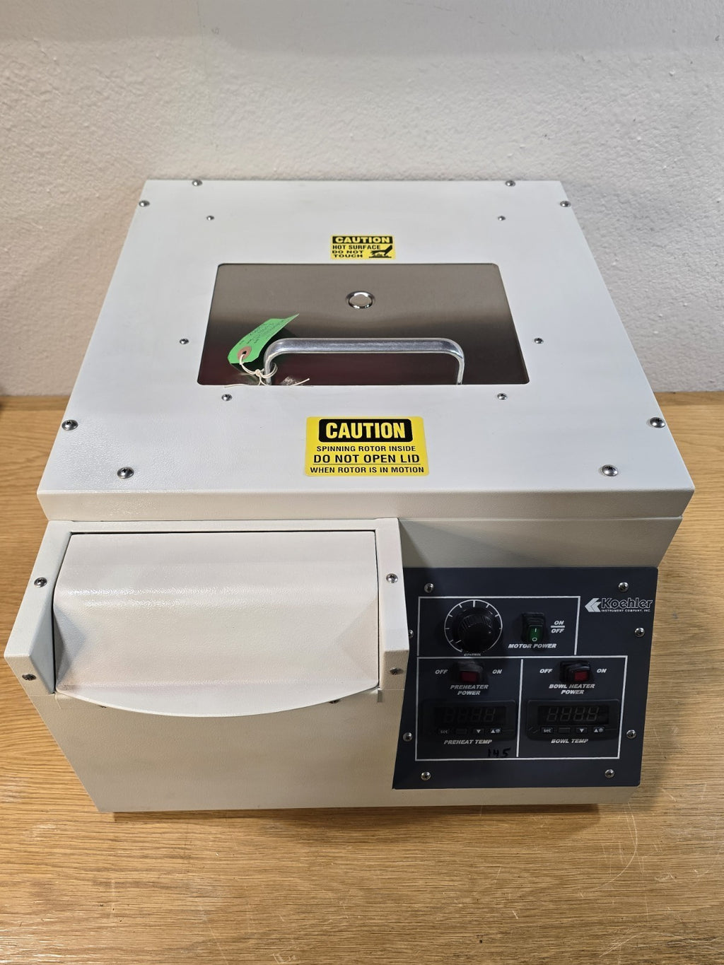 Koehler K60094 Portable Heated Oil Test Centrifuge 12V DC ASTM D96 API Crude Lab
