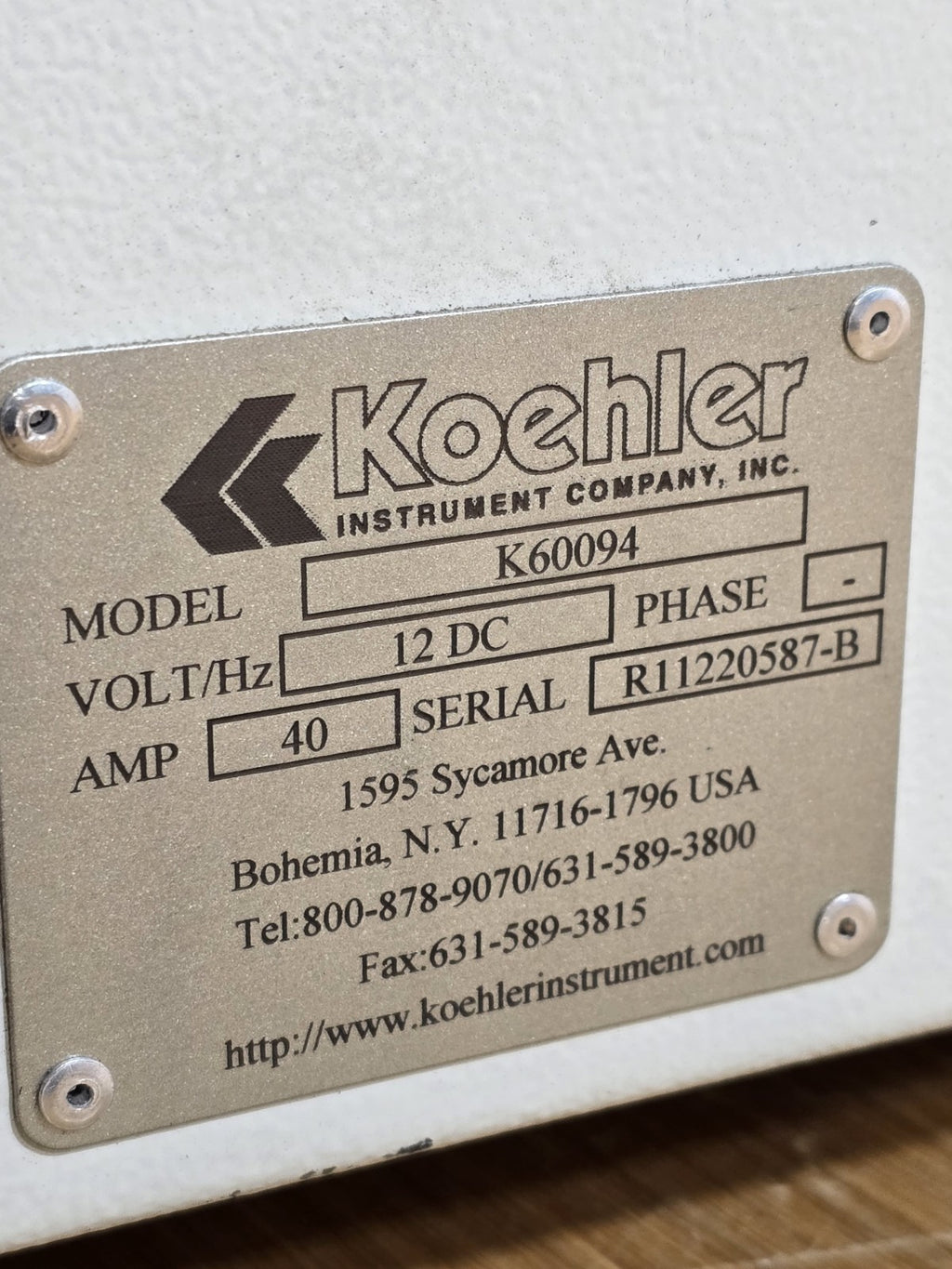 Koehler K60094 Portable Heated Oil Test Centrifuge 12V DC ASTM D96 API Crude Lab