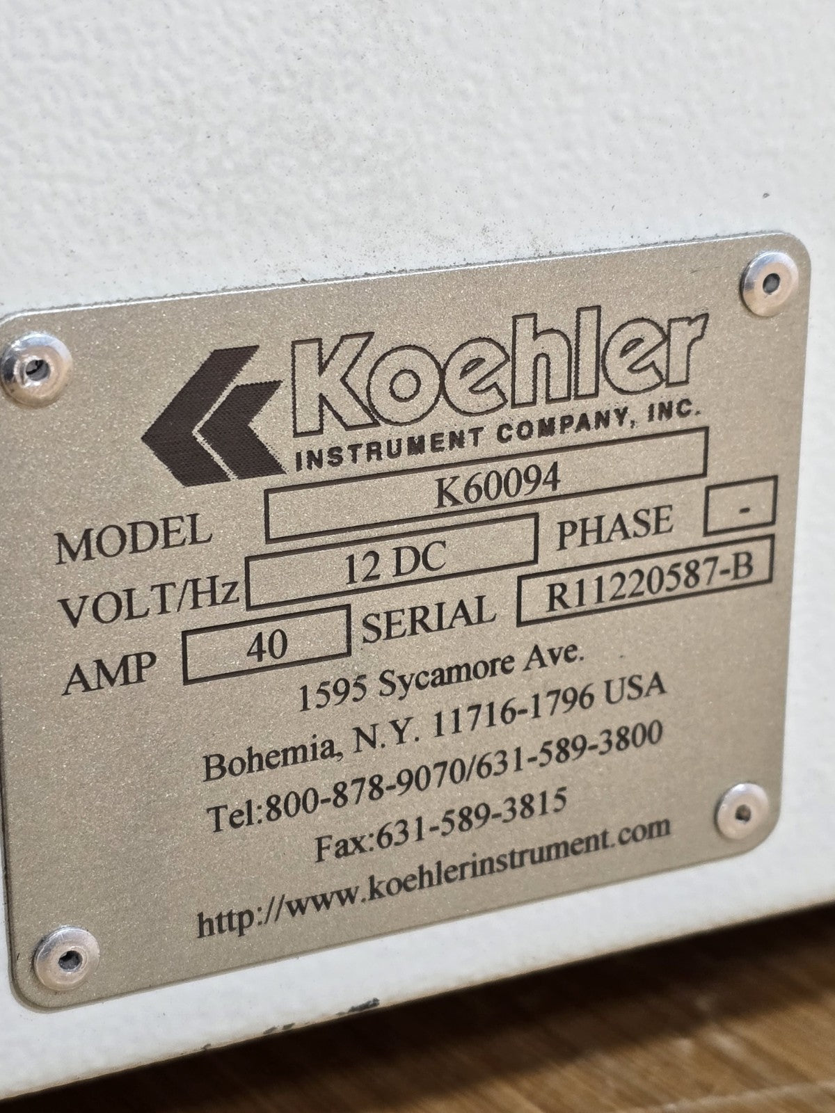 Koehler K60094 Portable Heated Oil Test Centrifuge 12V DC ASTM D96 API Crude Lab