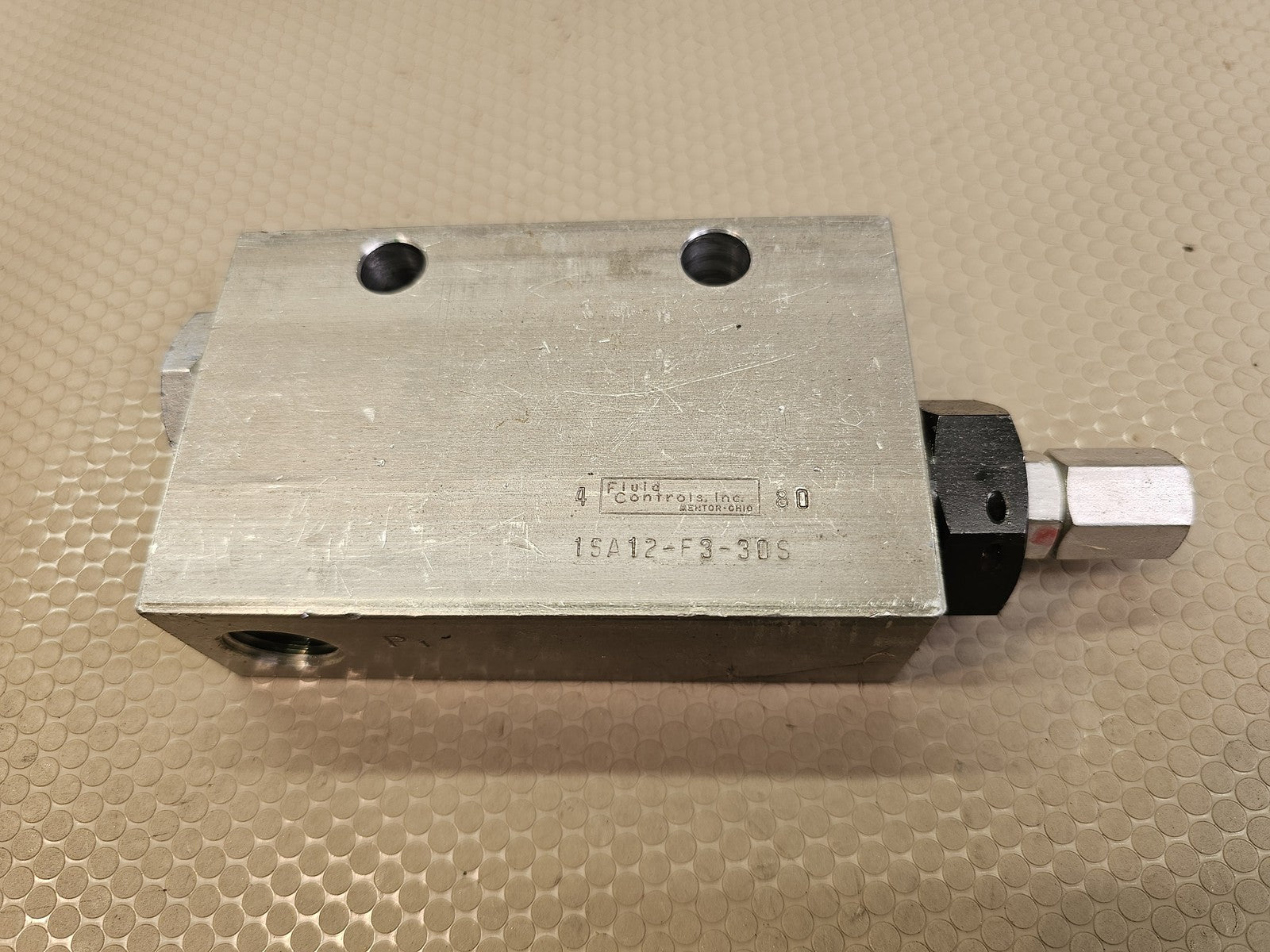 Fluid Controls, Inc. 1SA12-F3-30S Hydraulic Control Valve Block