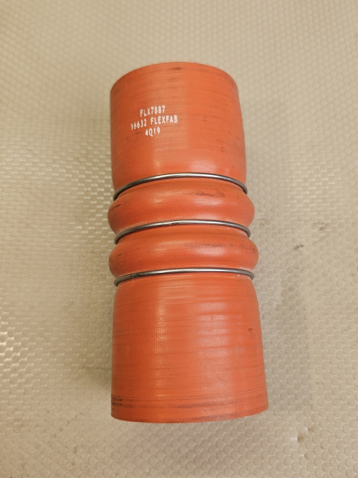FLEXFAB FLX7887 2.5" ID 6" L Silicone Charge Air Connector Hose Orange
