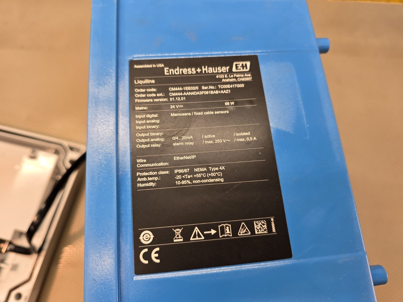 Endress+Hauser Liquiline CM444 Multi Channel Controller, CM444-14D9/0 HART