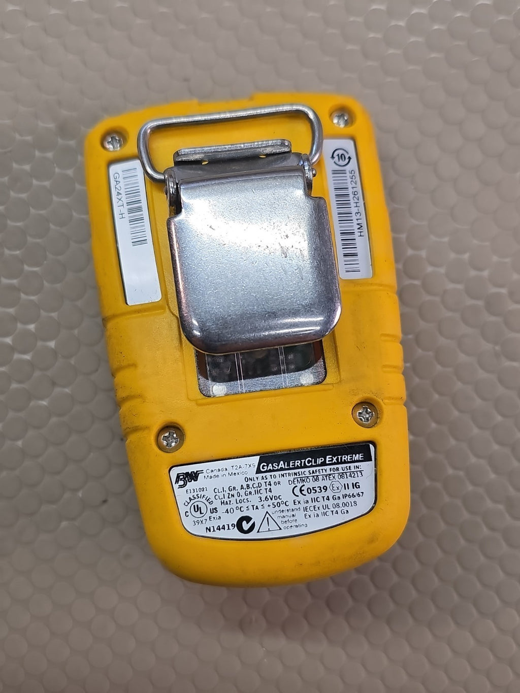 BW Gas Alert clip 2 clip H2S Extreme untested (T4)