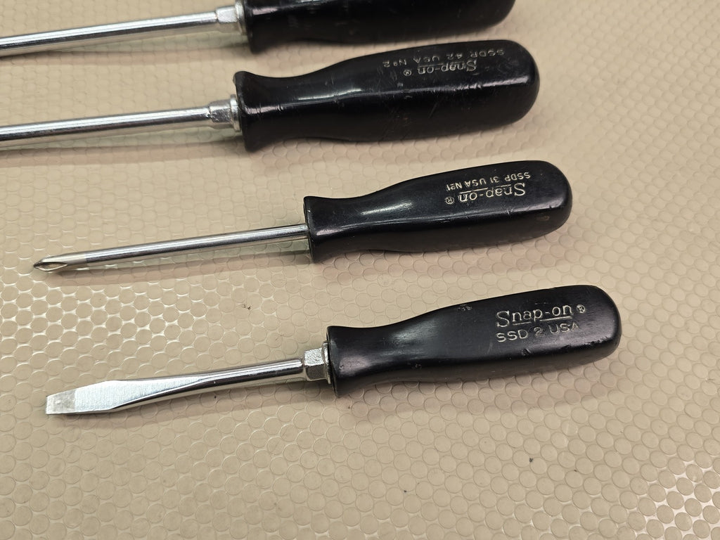 Snap-on 5pc Screwdriver Set Phillips Flathead SSDP82 SSDP62 SSDP42 SSDP31 SSD2