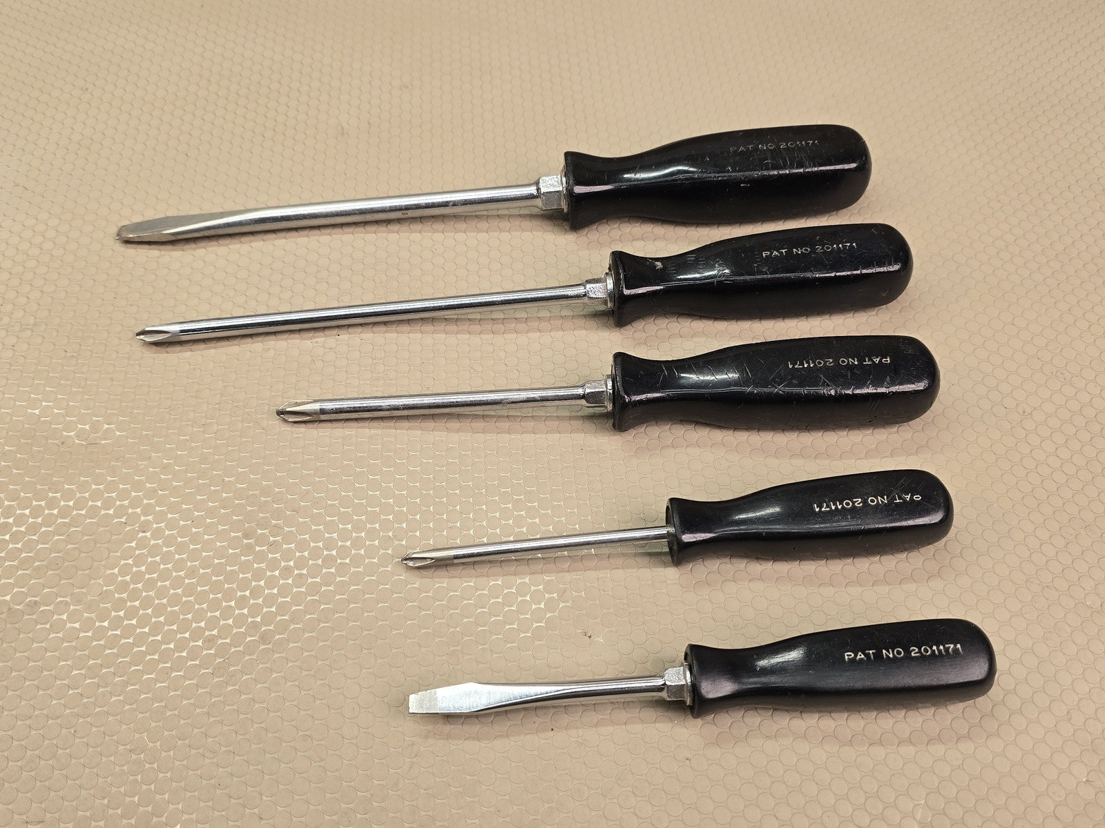 Snap-on 5pc Screwdriver Set Phillips Flathead SSDP82 SSDP62 SSDP42 SSDP31 SSD2