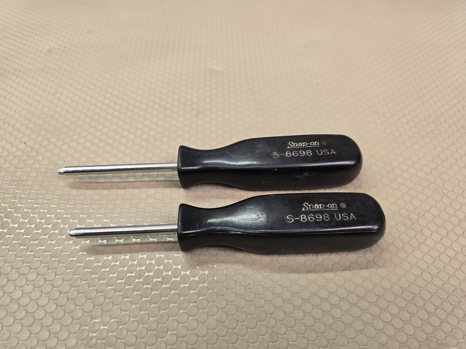 Snap-on S-8698 Square Tip Carburetor Adjusting Screwdrivers Lot of 2 Vintage USA