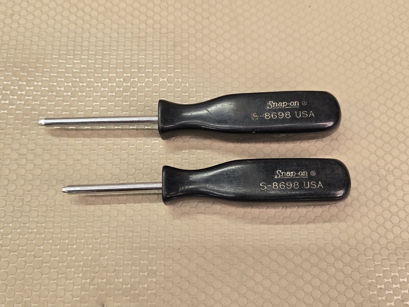 Snap-on S-8698 Square Tip Carburetor Adjusting Screwdrivers Lot of 2 Vintage USA