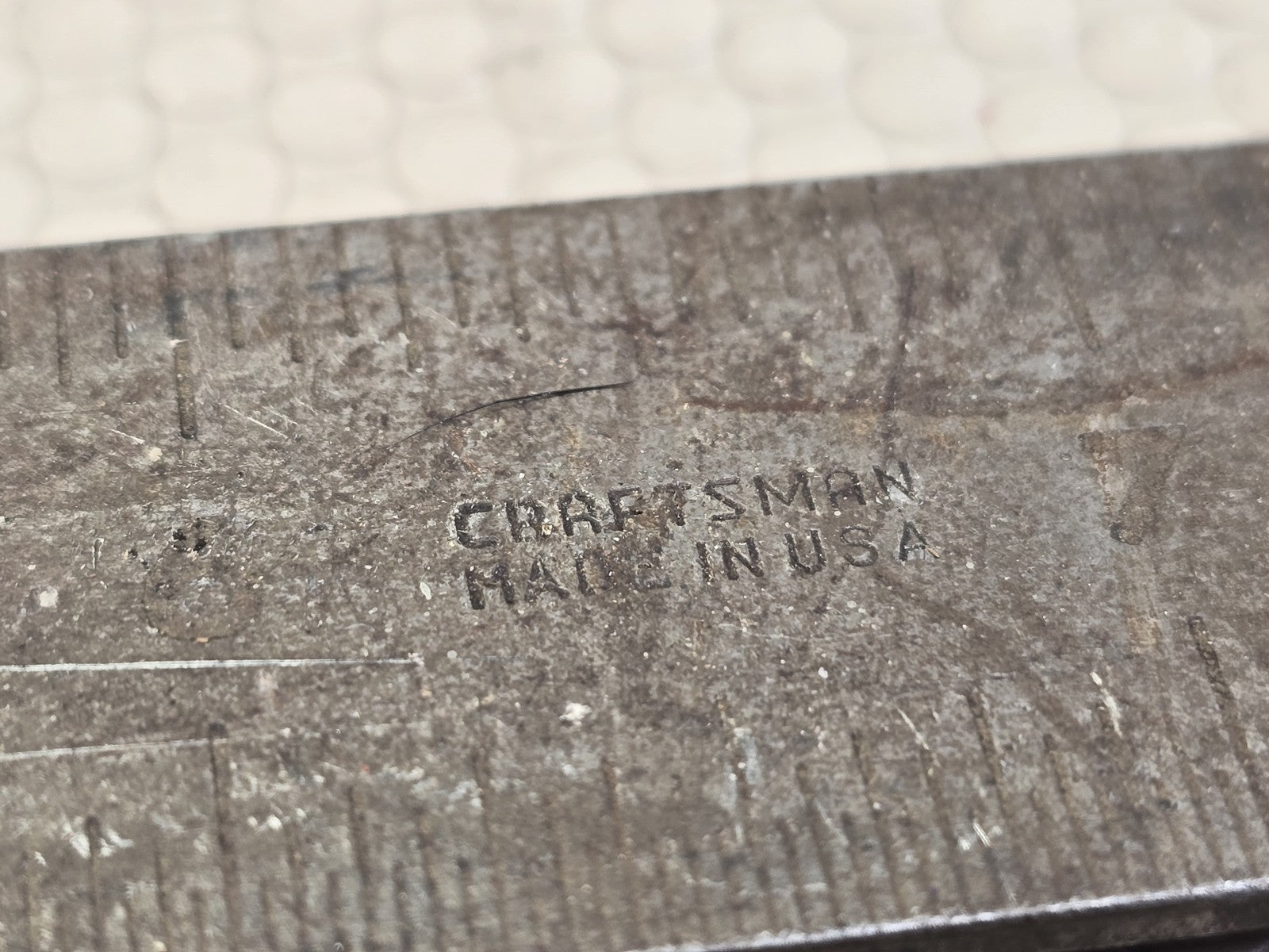 Vintage Craftsman 12" Combination Square Ruler & Head w/ Level Made in USA