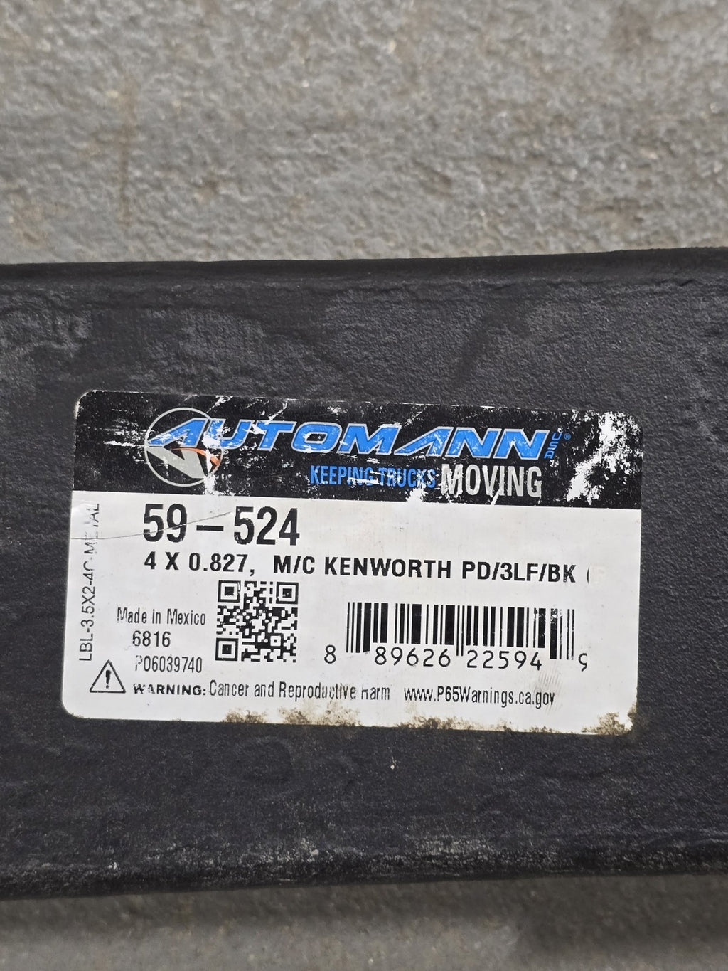 Automann 59-524 3-Leaf Spring for Kenworth Truck Suspension W900 NEW