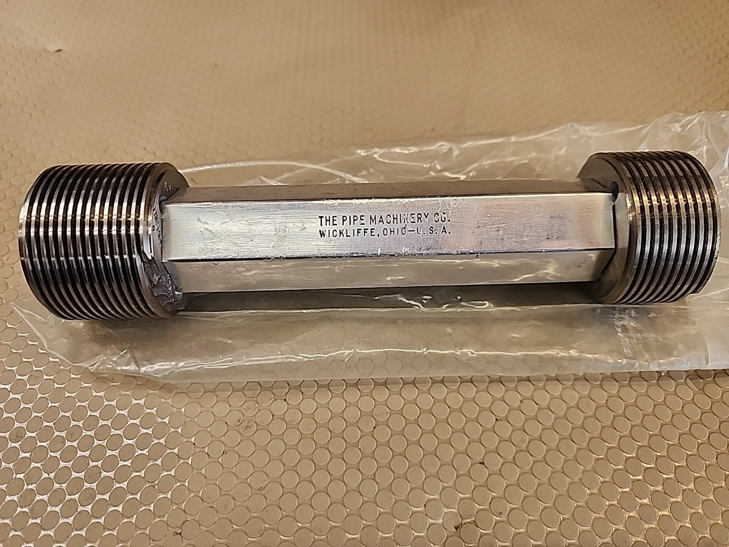 THE PIPE MACHINERY CO THREAD PLUG GAGE 1.625-12 NA-4G GO PD 1.5834 HI PD 1.5889