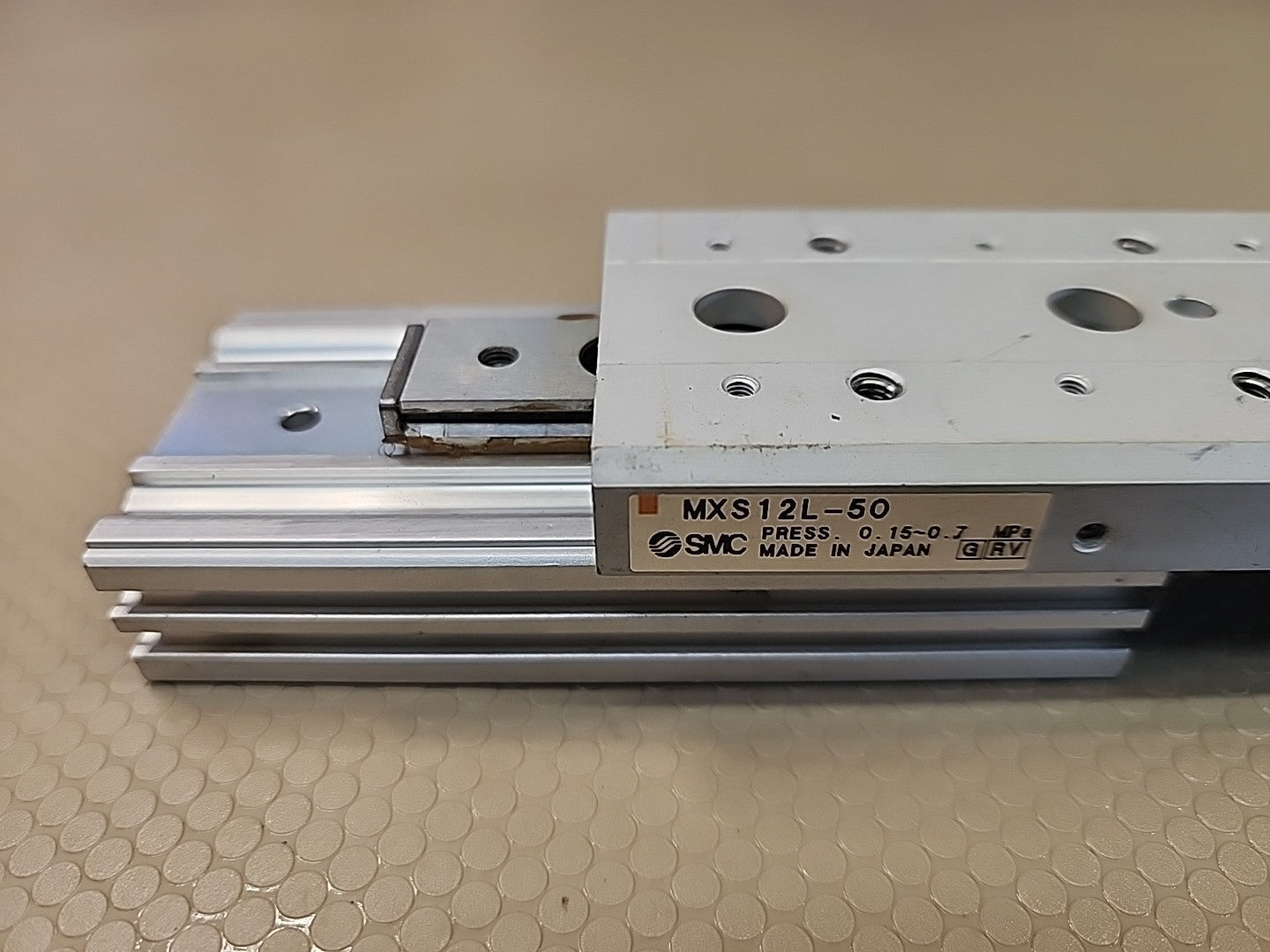 SMC 13-MXS12L-50 12mm MXS Clean-Room Guided Cylinder 