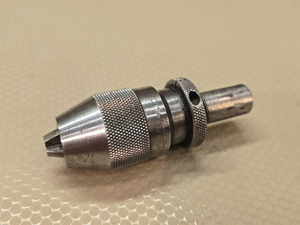 ALBRECHT KEYLESS DRILL CHUCK 0 -1/4" CAP W/ 1/2 SHANK &J1 MOUNT
