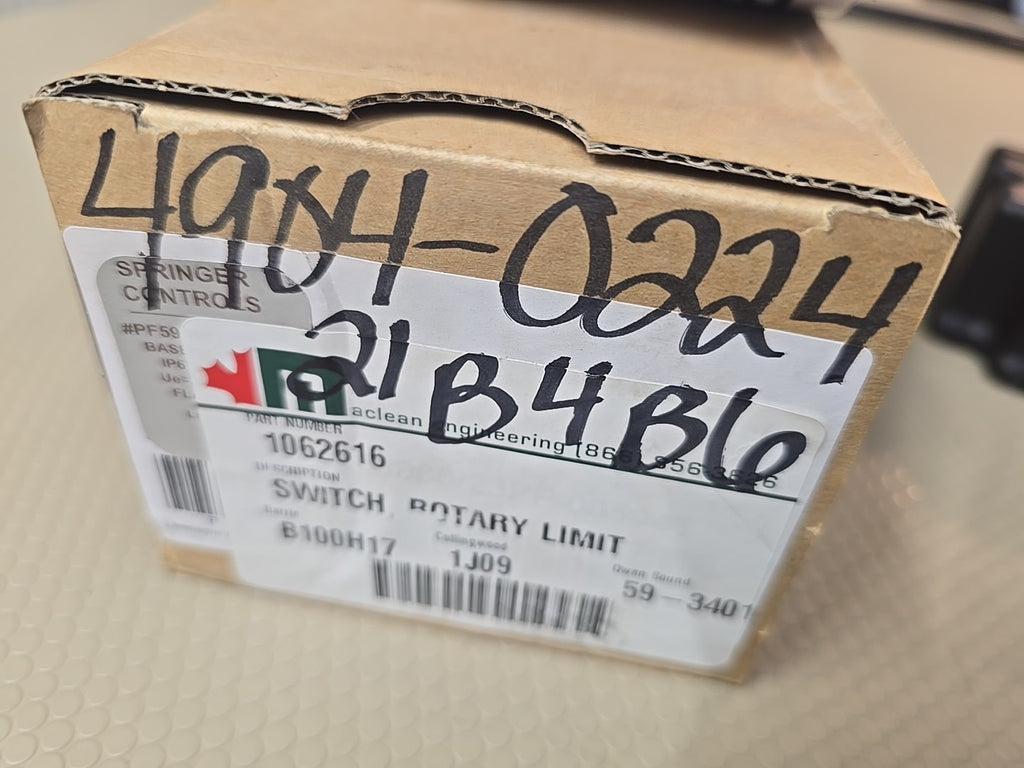 Springer Controls Ip67 150:1 RATIO PF59010150J00 Springer Controls Rotary Switch