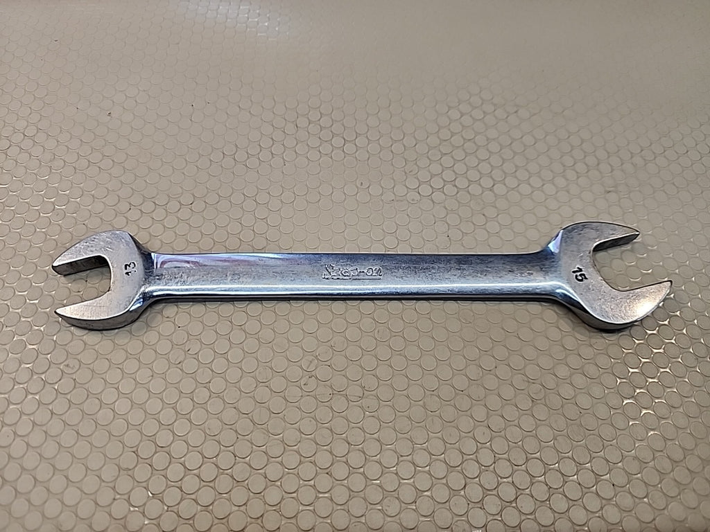 Snap-On 13mm & 15mm Open End Wrench- VOM1315B -Nice!