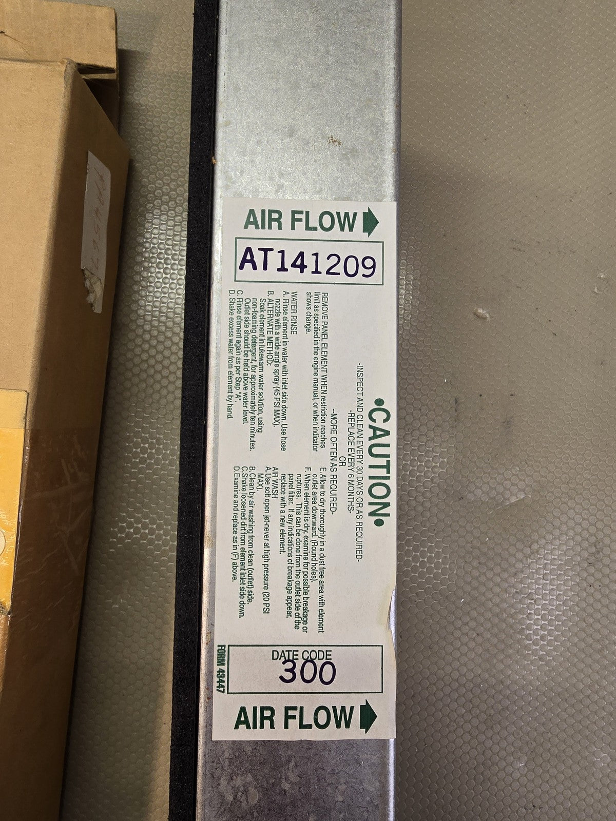 John Deere OEM AT141209 Air Filter Panel Element