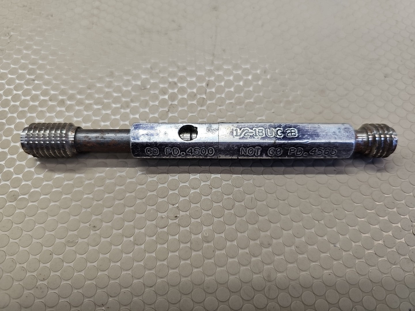ALAMEDA  1/2 13 UNC 2B THREAD PLUG GAGE (GO PD .4500 & HI PD .4565)