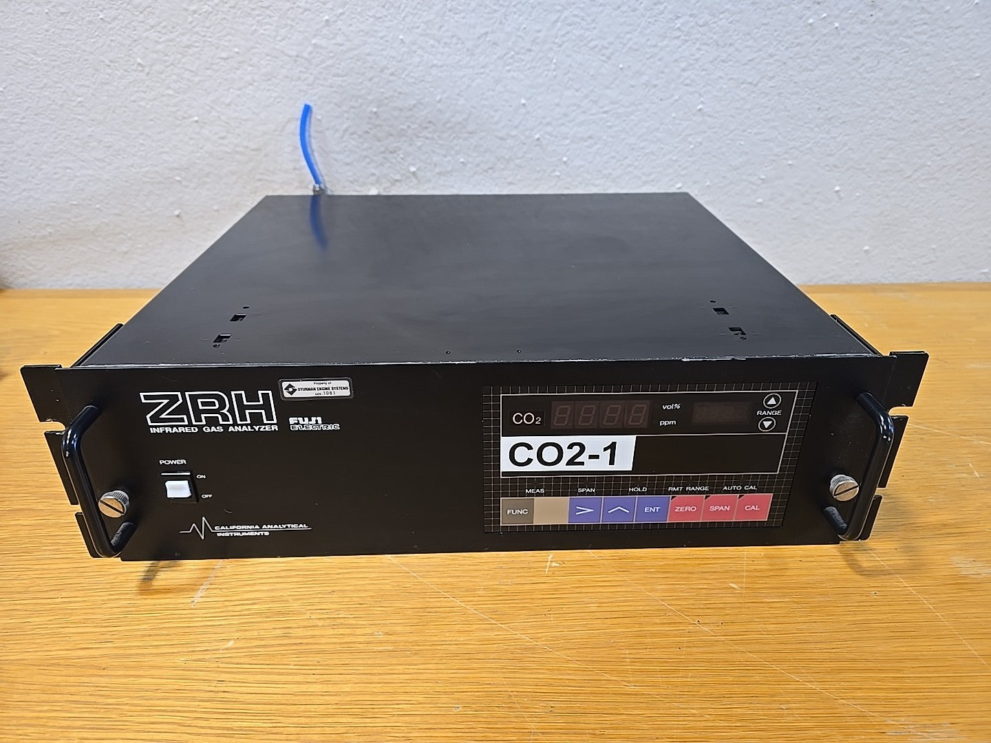California Analytical Instruments ZRH Infrared Analyzer ZRH1DPY2-6BAYY CO2