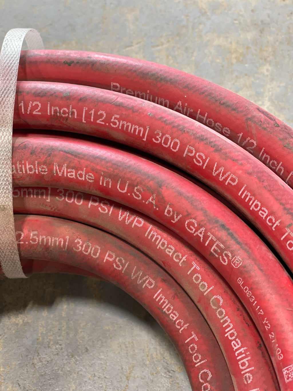 Gates Air Hose 1/2" 50' 300psi Heavy Duty 