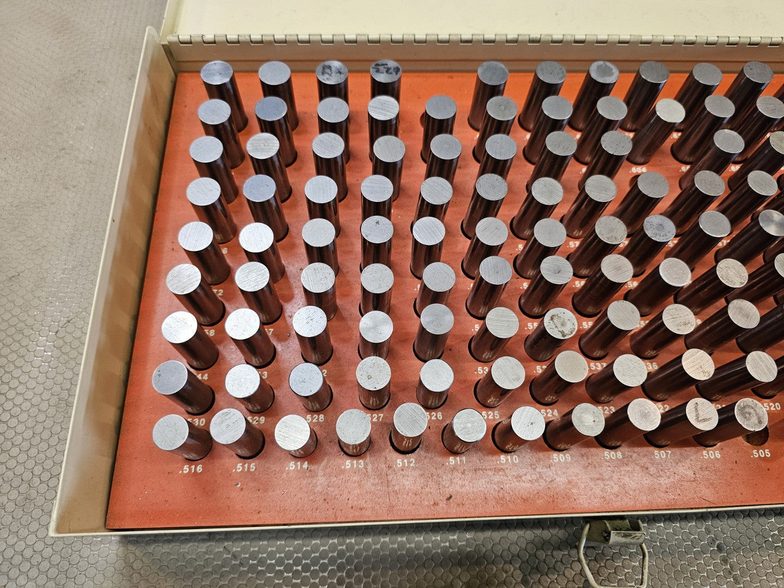 Vermont Pin Gage .501 to .625 Series D Minus Set -