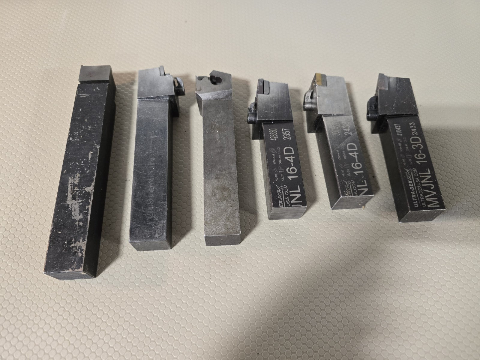Lot of 6 Used Turning & Tool Holders For Lathe Mixed Brands Ultra Dex 