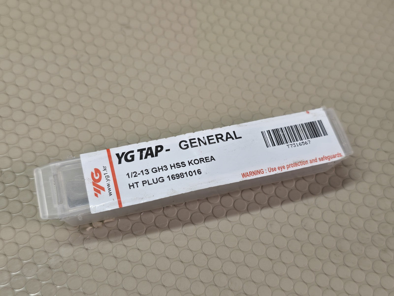 YG-1 1/2-13 GH3 HSS Plug Tap 16981016 T7316567 General Purpose Korea