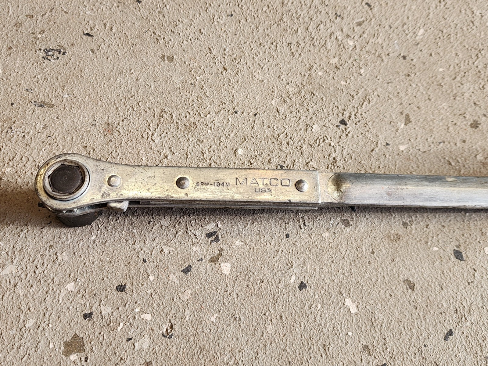 MATCO Tools SPW104MFan Blade Bolt Reversible Ratcheting Wrench Rare HTF Made USA