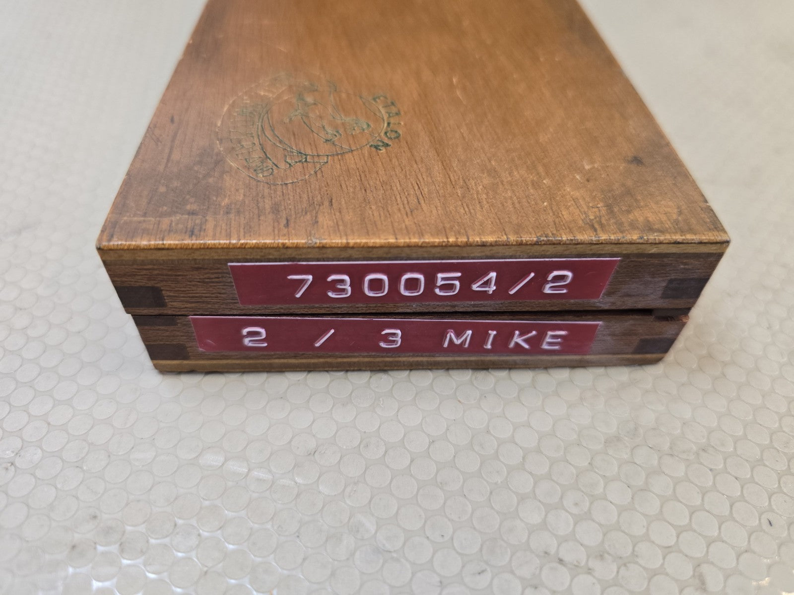 Etalon Outside Micrometer 2”-3” Carbide .0001" Original Case - Switzerland