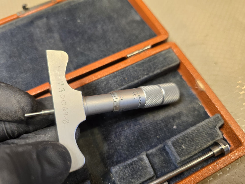 Vintage Brown & Sharpe No. Depth Micrometer in Original Box