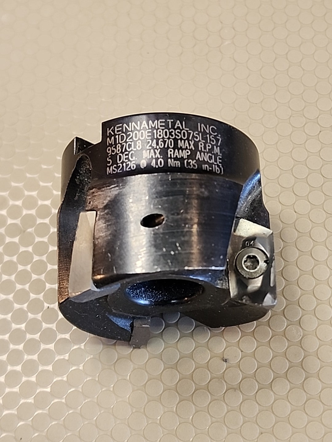 KENNAMETAL M1D200E1803S075L157 Indexable Face Mill Holder | 3/4" Arbor Coolant