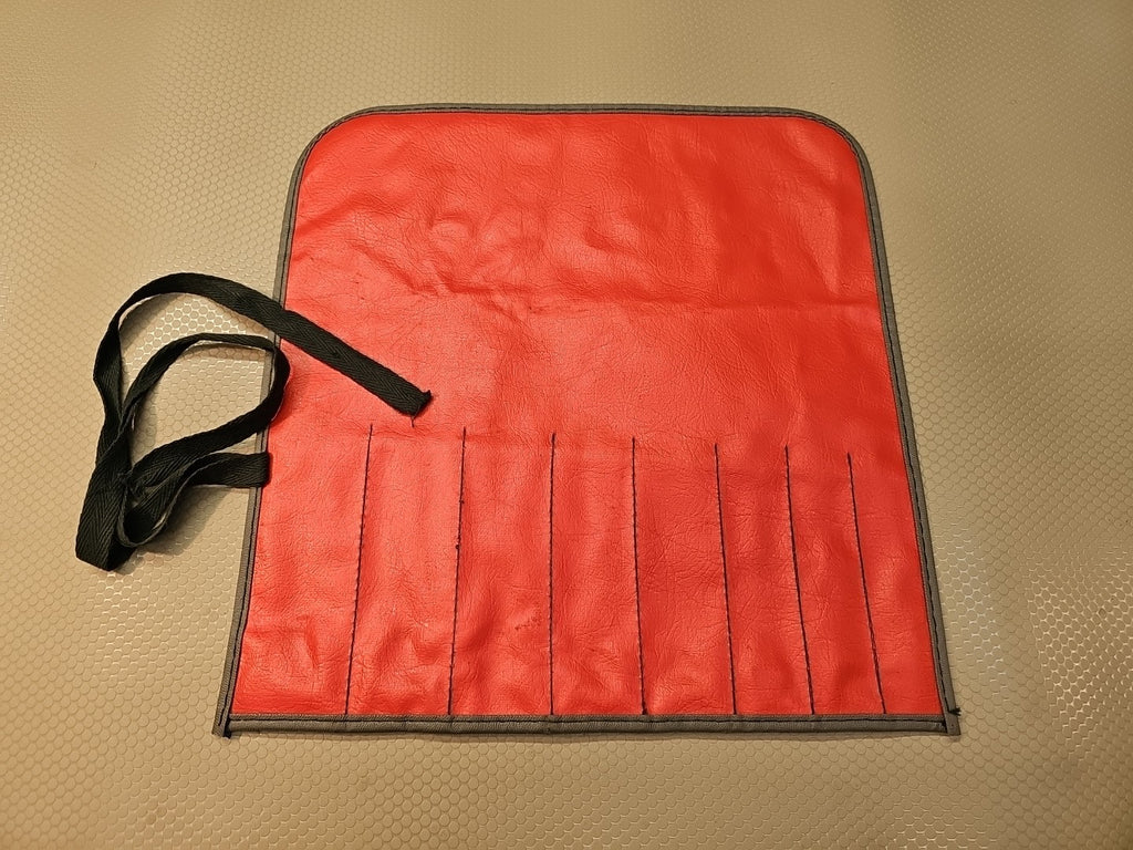 SNAP ON C-89D RED WRENCH  BAG POUCH ROLL 8 POCKETS *VINTAGE & MINT*