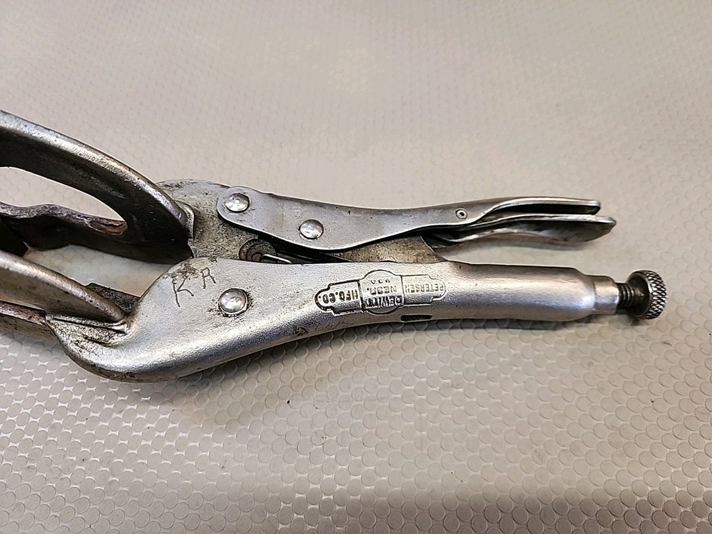 Petersen Dewitt Vise Grip 9R Locking Welding Clamp Pliers USA Vintage
