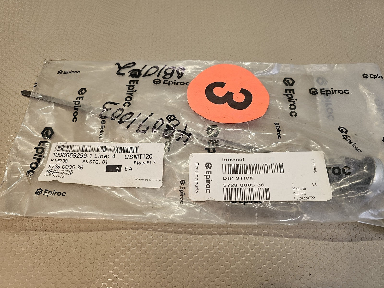 Epiroc 5728 0005 36 Dip Stick Genuine OEM Part New