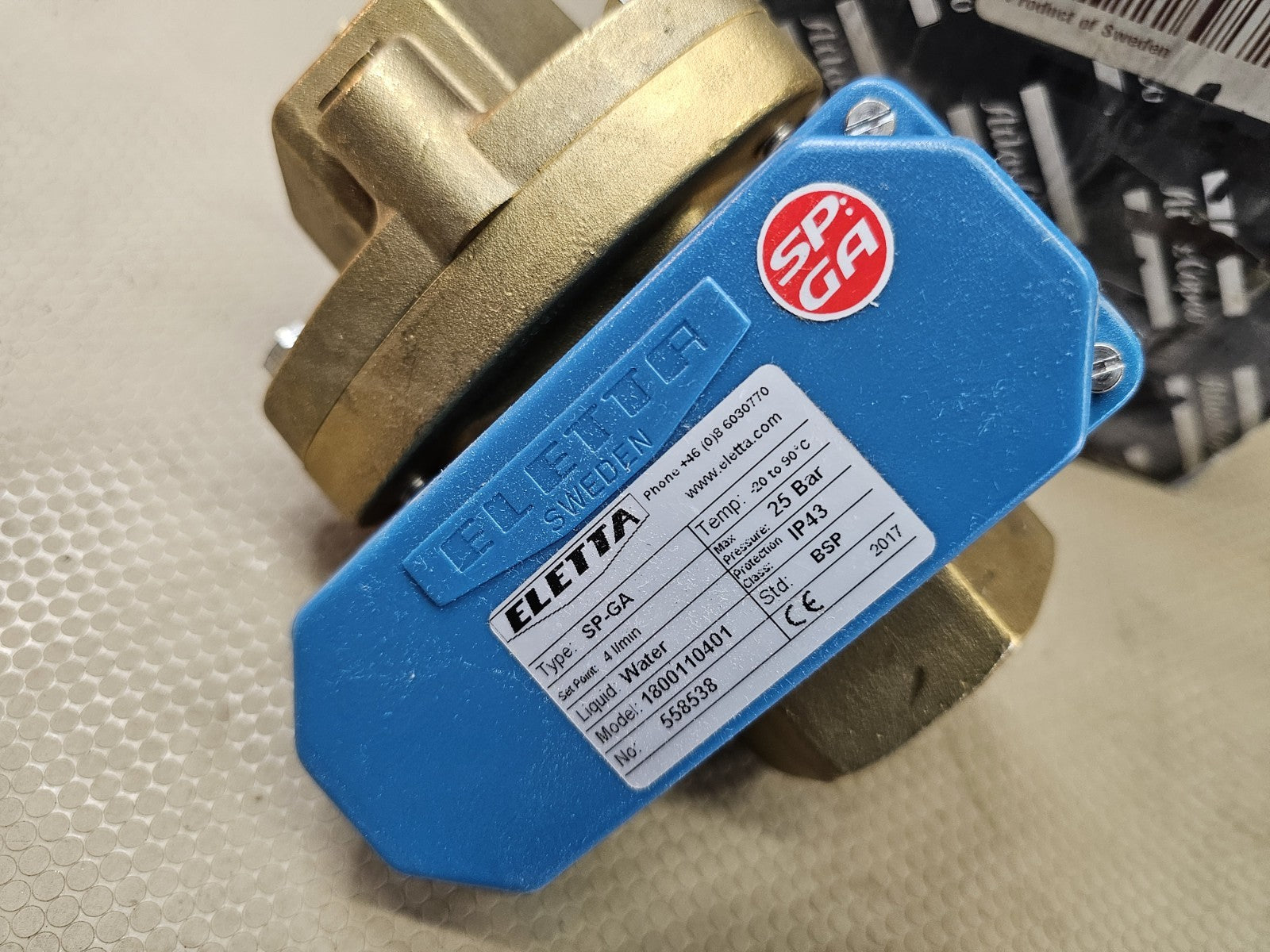 ELETTA SP-G A Temp 0-90 C 25 Bar 1800110401 393144