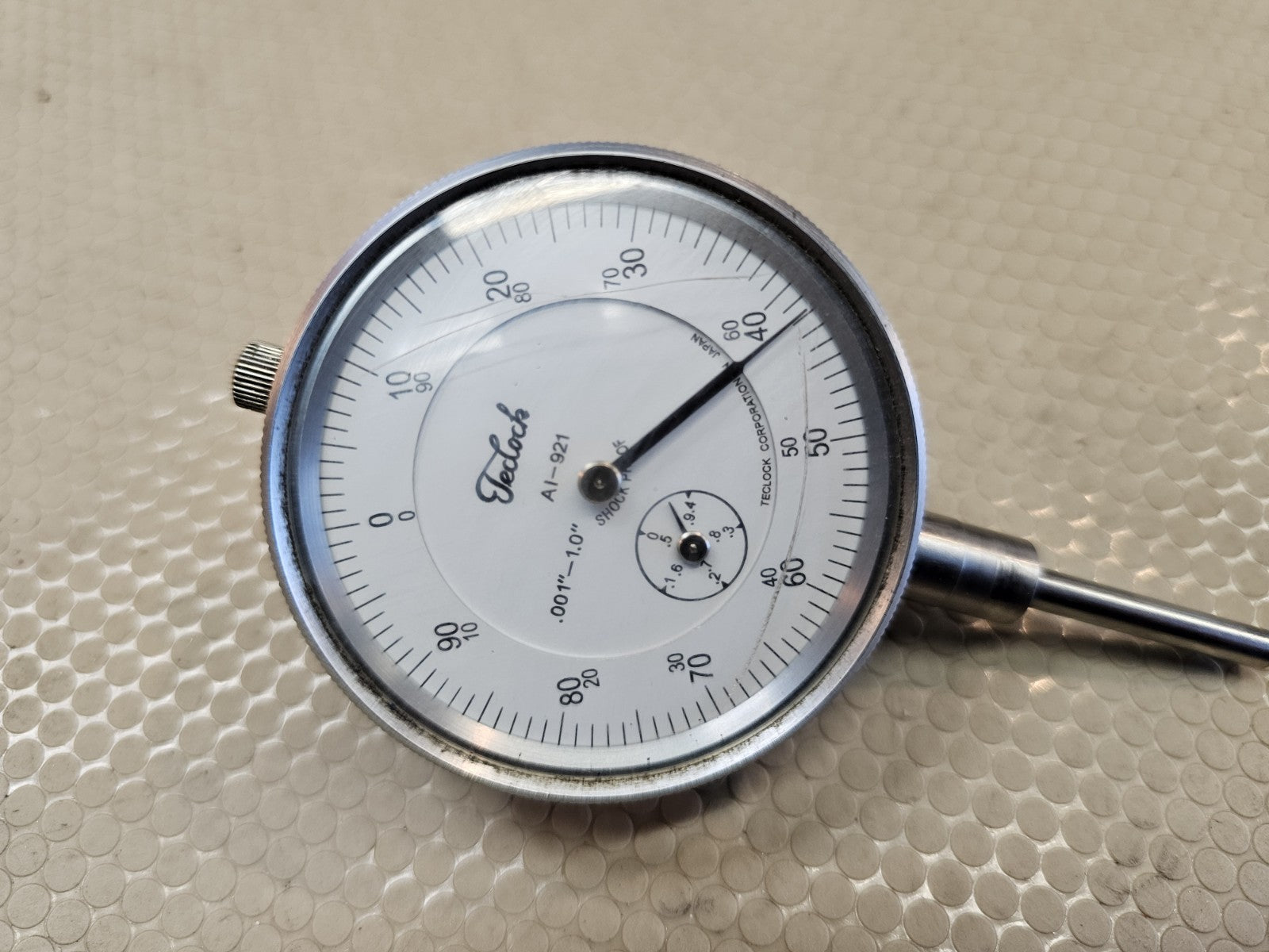 Teclock Dial Indicator / Gauge .001" - 1.0" Shock-Proof  AI-921 Japan
