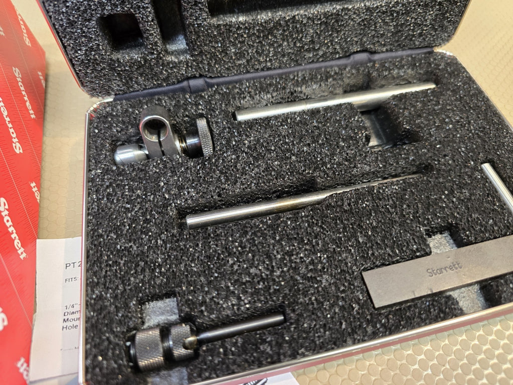 STARRETT 709ACZ Dial Test Indicator, Dovetail, Steel Attachments only *MINT*