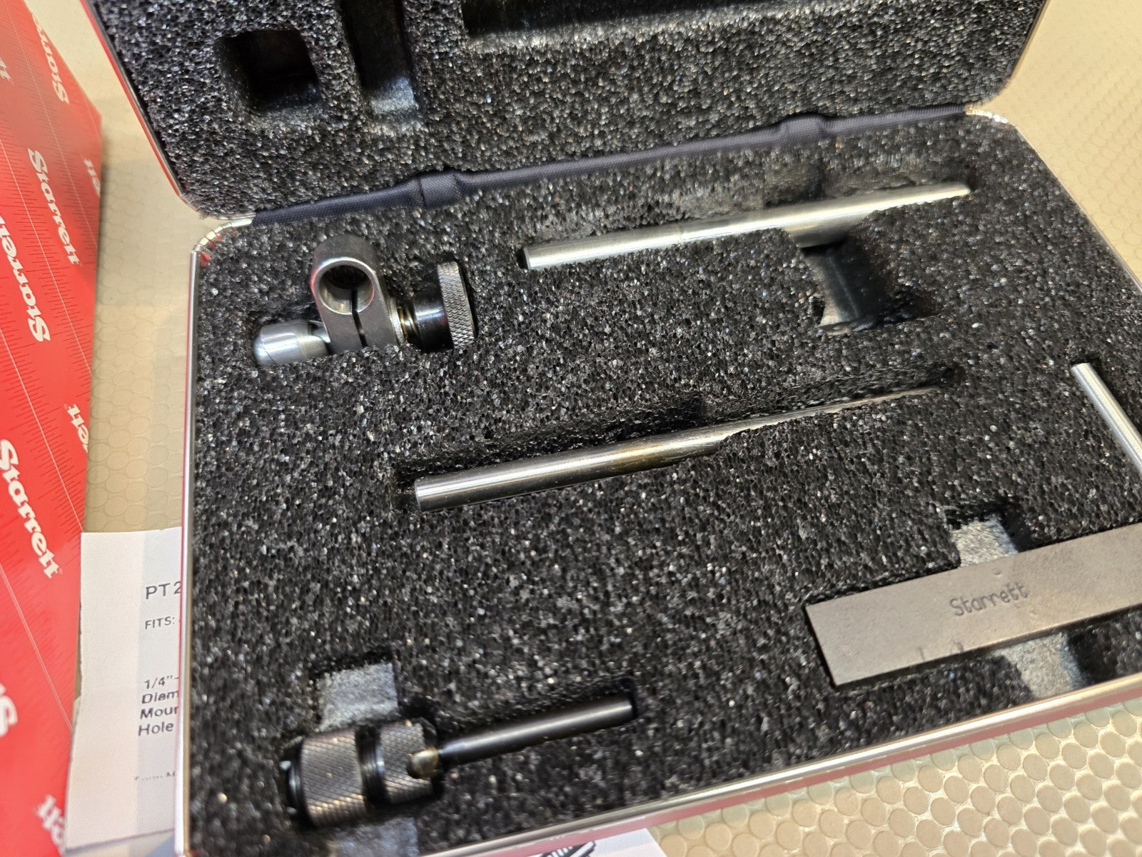 STARRETT 709ACZ Dial Test Indicator, Dovetail, Steel Attachments only *MINT*