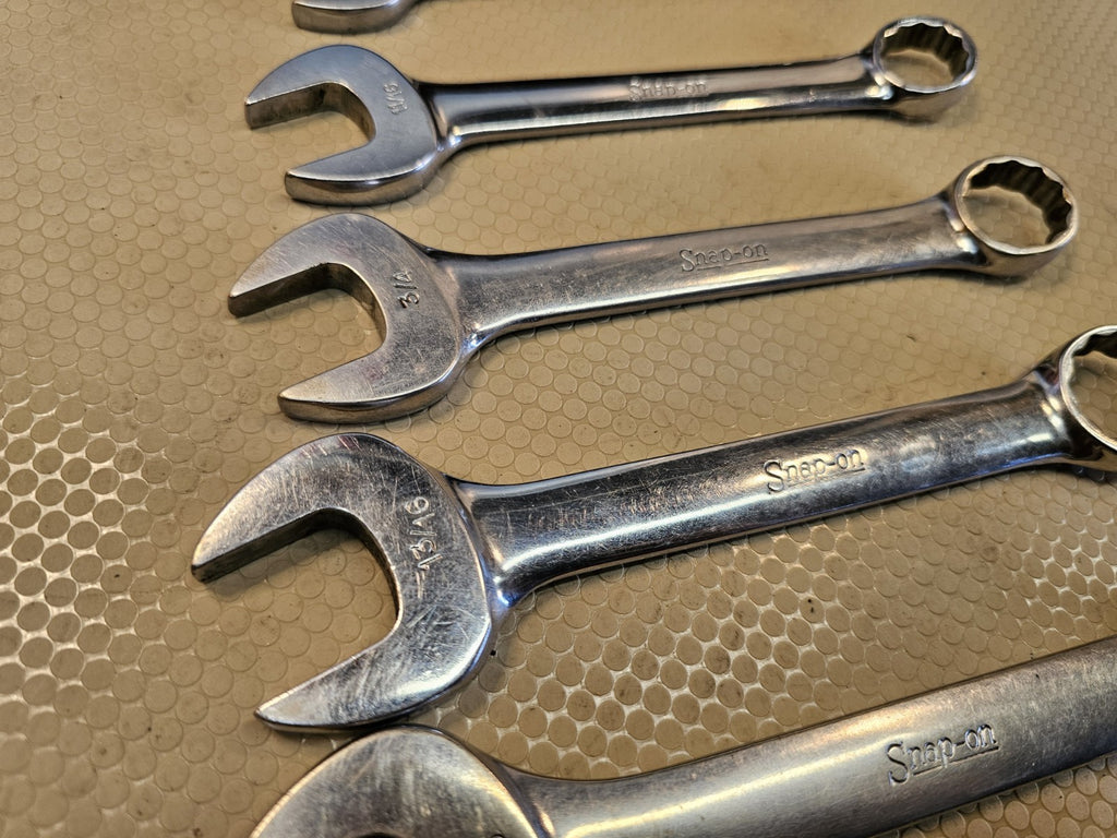 Snap-On OEXS715KSAE short combination wrench set w/ Large Sizes 15/16-11/32