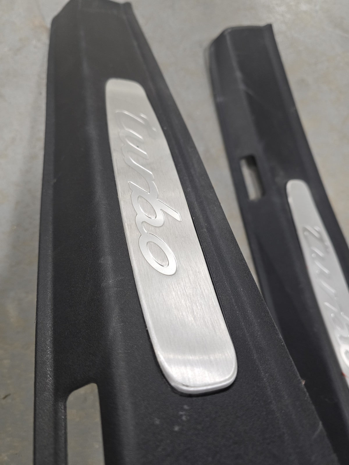 Porsche 911 997 Turbo Left & Right Door Sill Scuff Plate Trim 1619 OEM