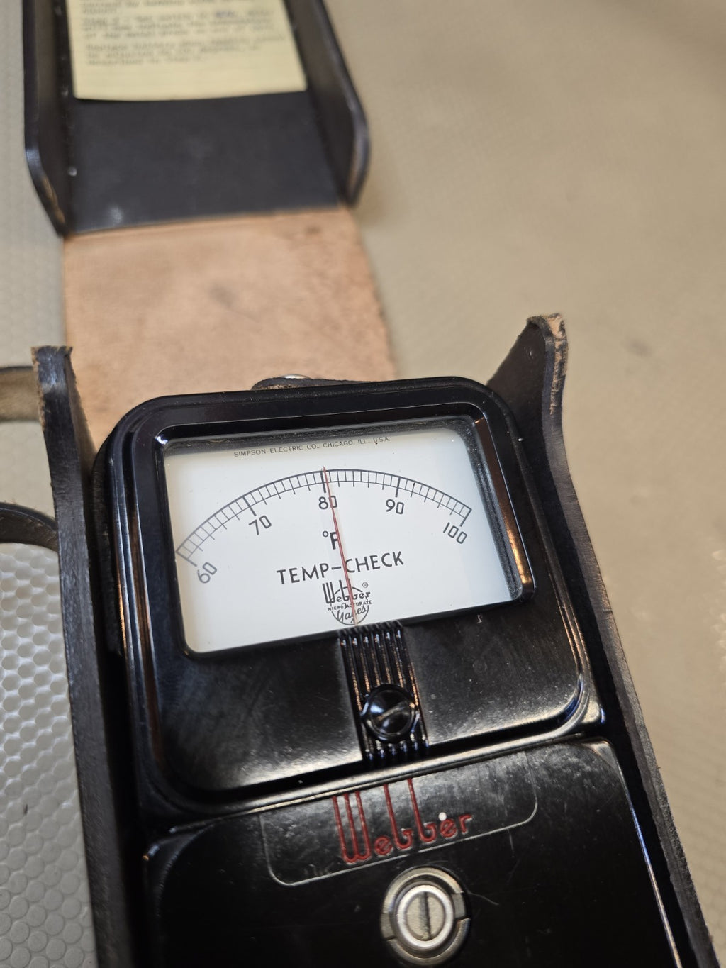 WEBBER Starrett  MODEL 386 TEMP CHECK (SBH75)