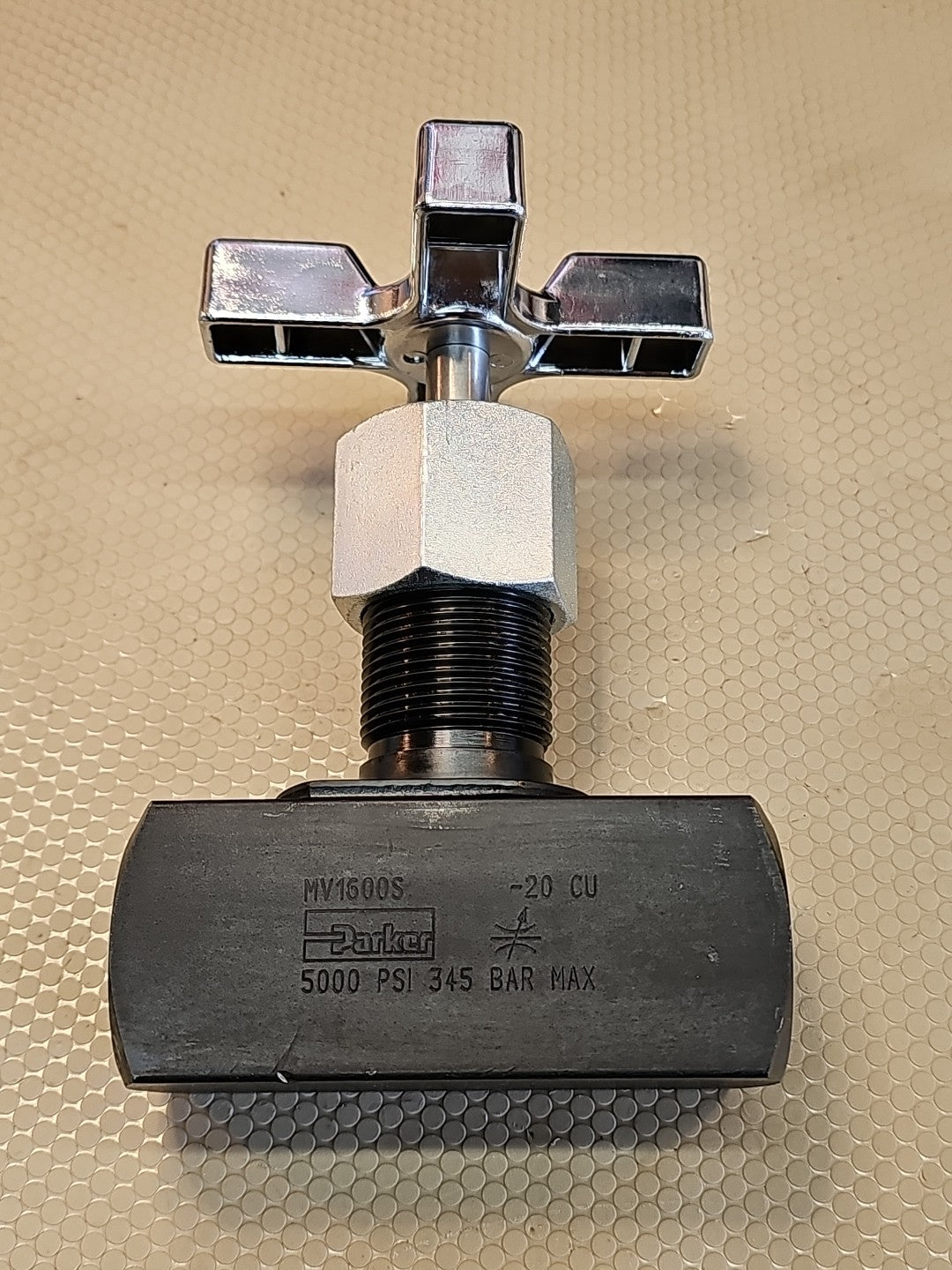 Parker MV1500S Steel Colorflow In-Line Precision Needle Metering Valve
