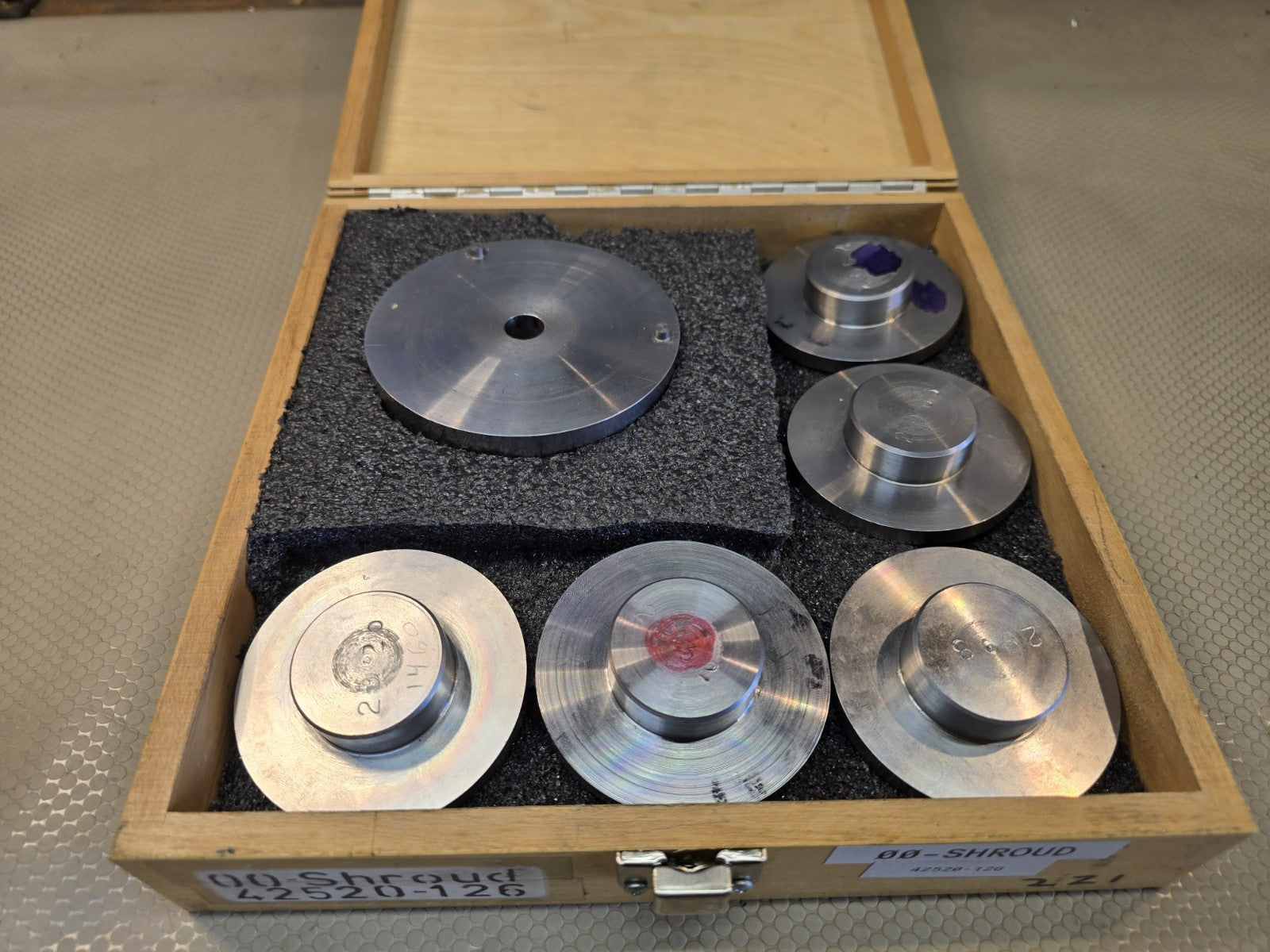 Shroud Gage Set Plain Bore Ring Gage Precision Machining Machinist Plug Set
