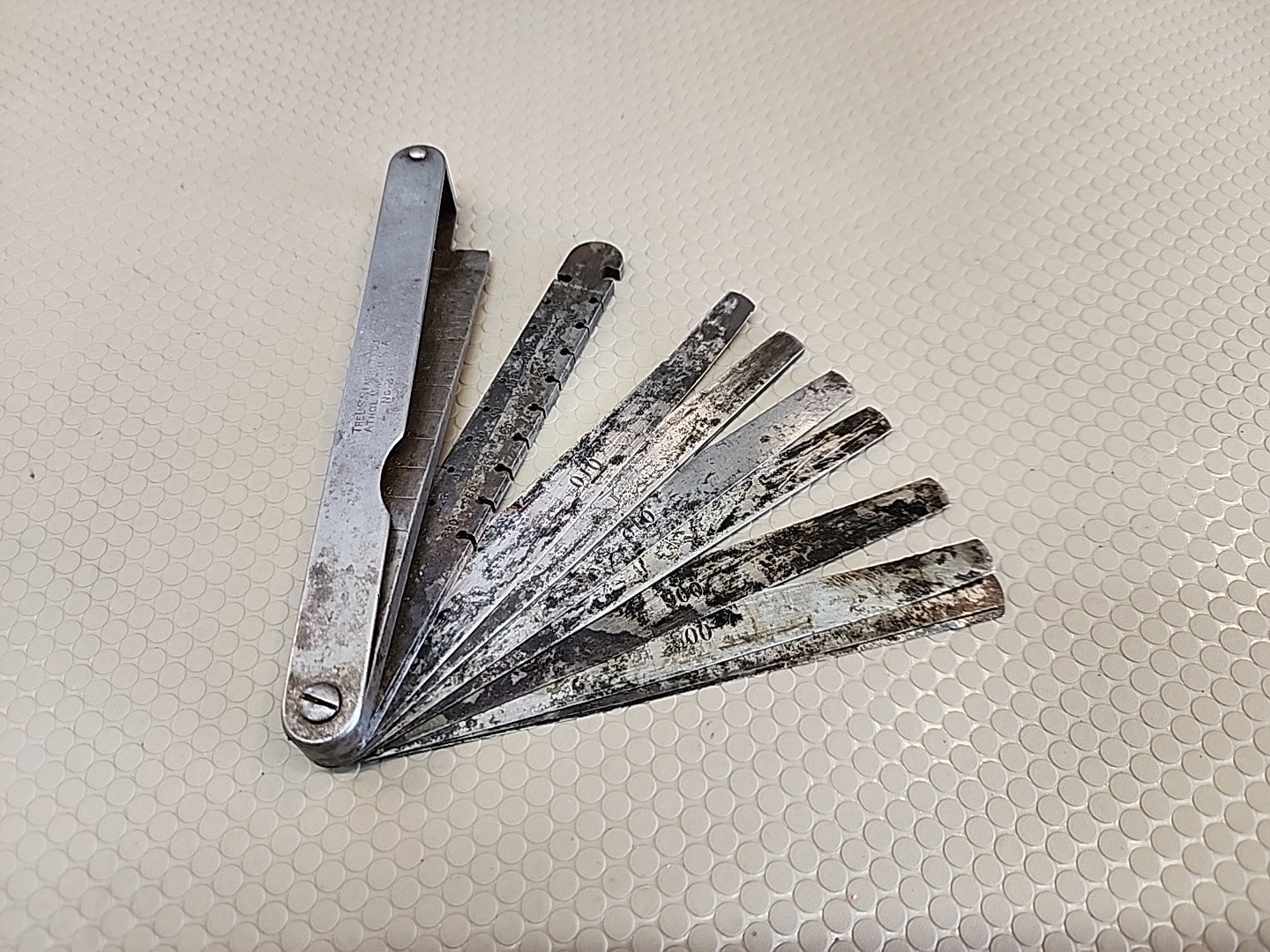 THE L. S. STARRETT CO. No. 245 Engineers' Taper, Wire & Thickness Gauge USA