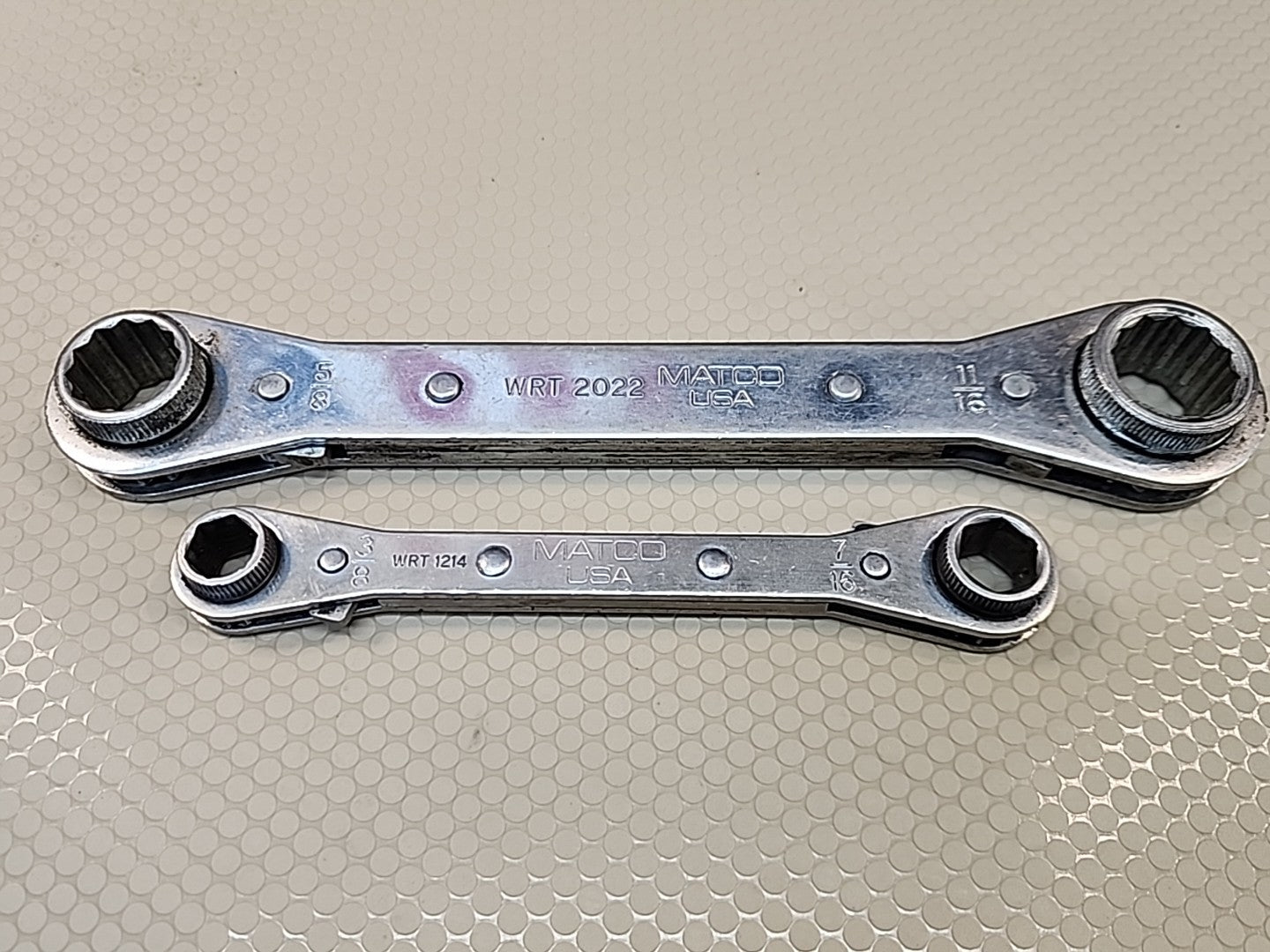 MATCO TOOLS WRT1214 WRT2022 SAE 6&12 Point Double Box Ratcheting Wrench USA MADE