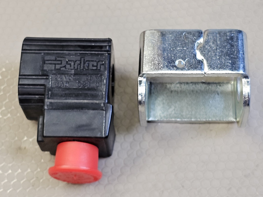 Parker CAP024D Solenoid Super Coil 24VDC 28W w/ Mounting Clip 24V