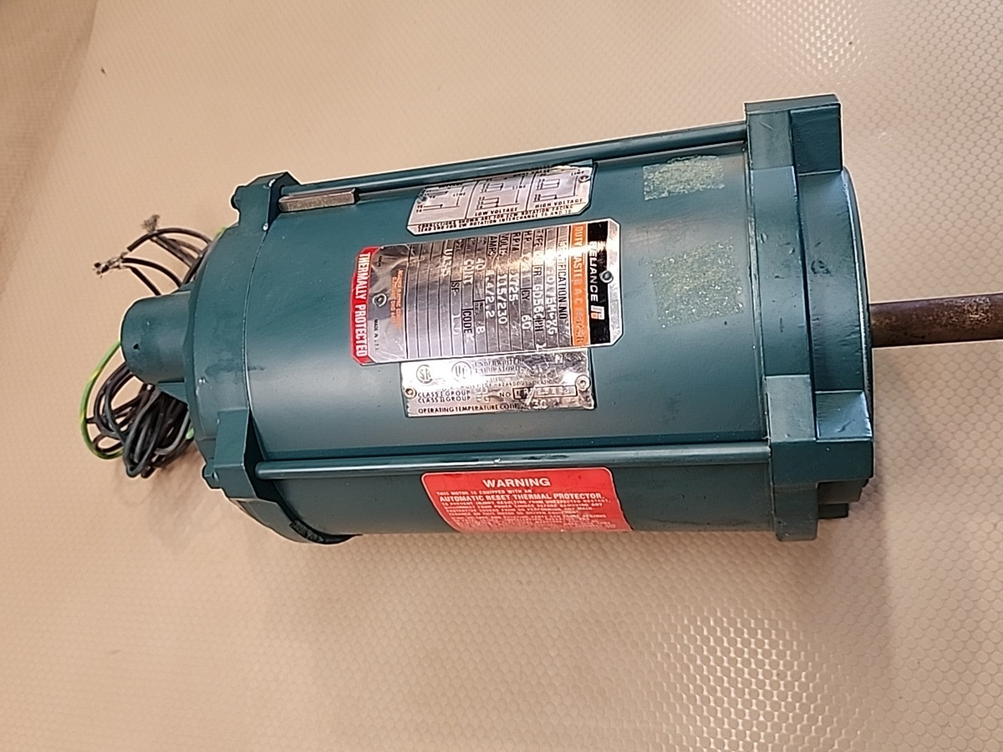NEW Reliance Electric Duty Master AC Motor  1/4 HP 115-230 Volts  1725 RPM 60 Hz