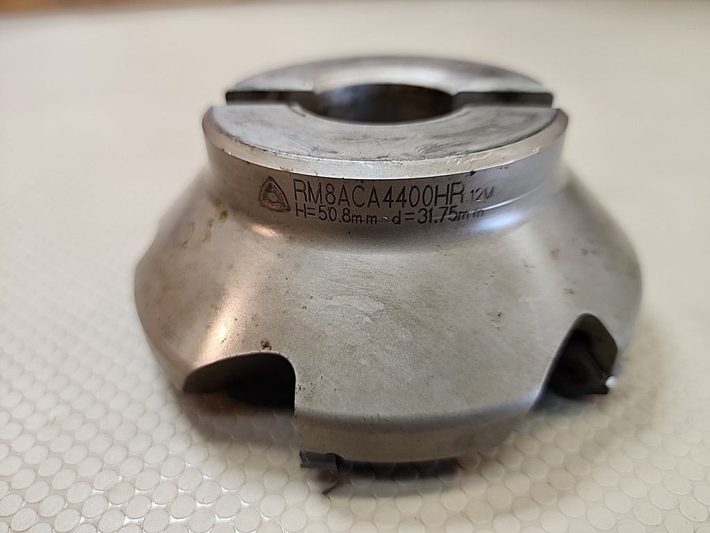 KORLOY 1-06-021248 RM8ACA4400HR 4" 45 DEGREE INDEXABLE FACE MILL FOR SNMX R-HND