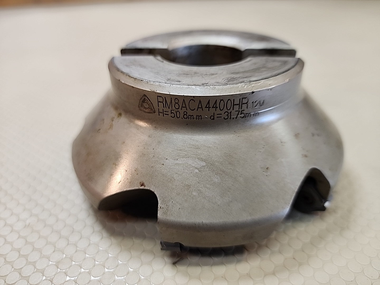 KORLOY 1-06-021248 RM8ACA4400HR 4" 45 DEGREE INDEXABLE FACE MILL FOR SNMX R-HND